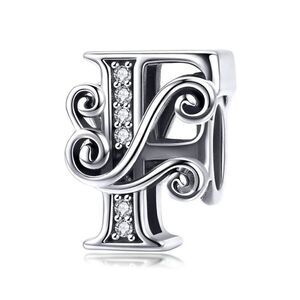 925 Sterling Silver "F"  Charm
